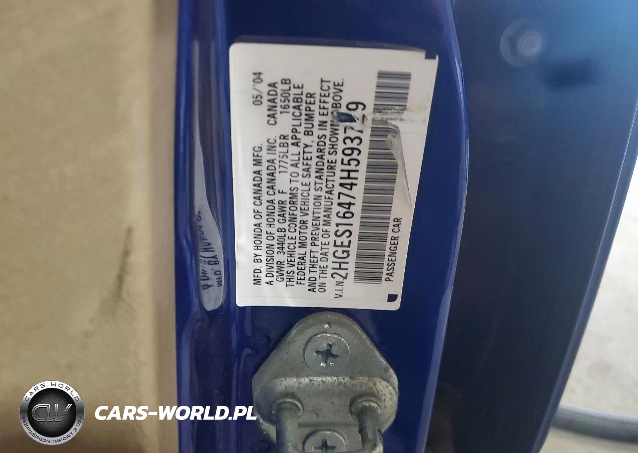 2004 Honda Civic Dx VIN:2HGES16474H593729 - 13