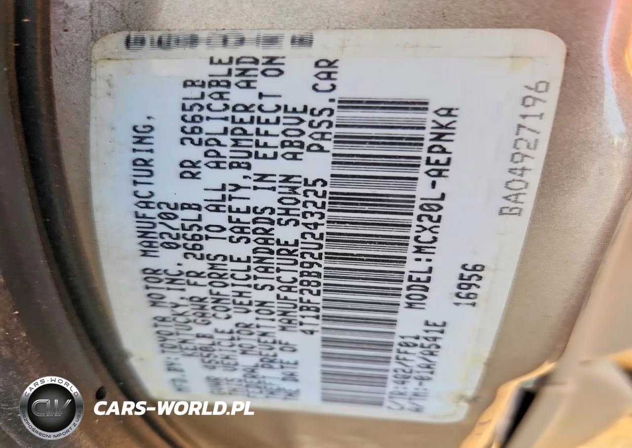 2002 Toyota Avalon Xl VIN:4T1BF28B92U243225 - 12