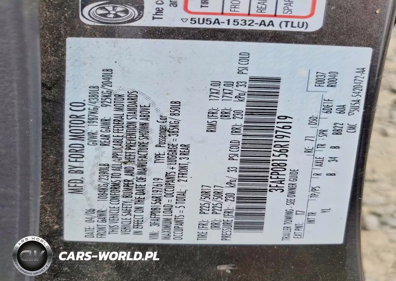 2006 Ford Fusion Sel VIN:3FAFP08156R197619 - 12