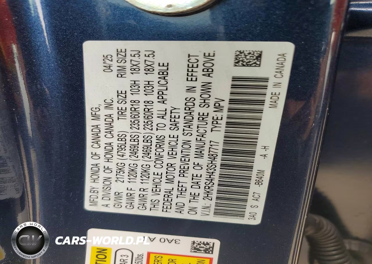 2025 Honda Cr-V Ex VIN:2HKRS4H43SH487717 - 13