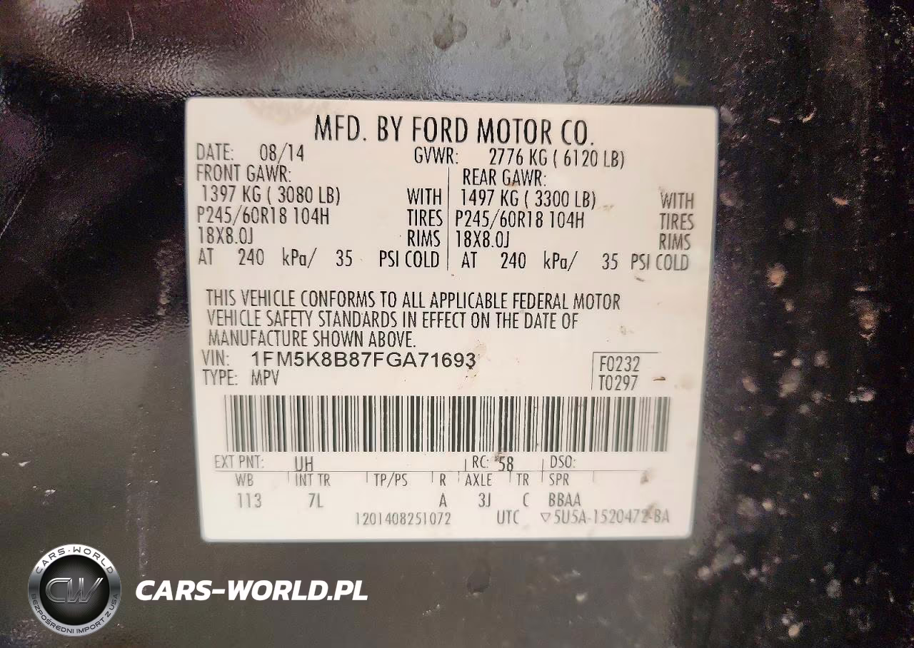 2015 Ford Explorer VIN:1FM5K8B87FGA71693 - 13