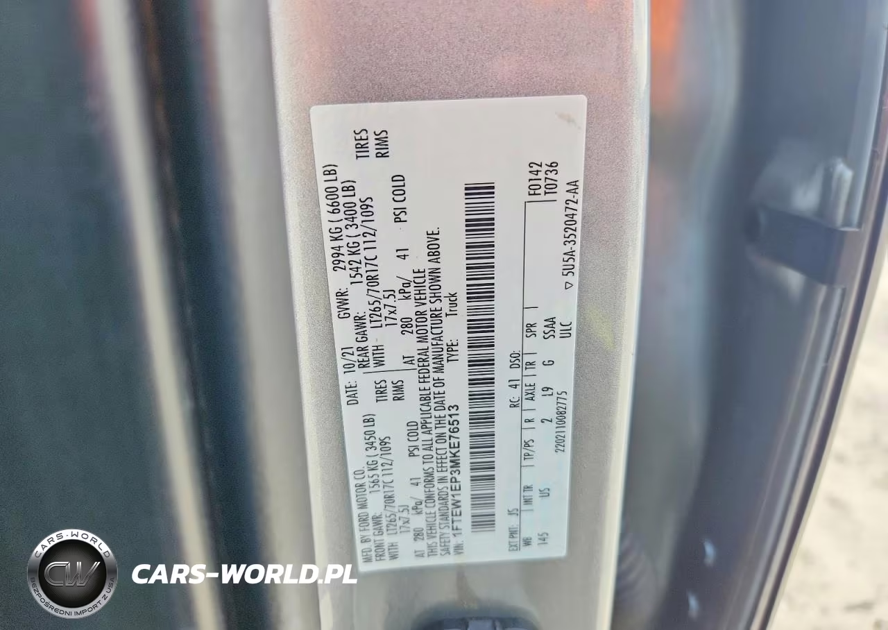 2021 Ford F150 Supercrew VIN:1FTEW1EP3MKE76513 - 12
