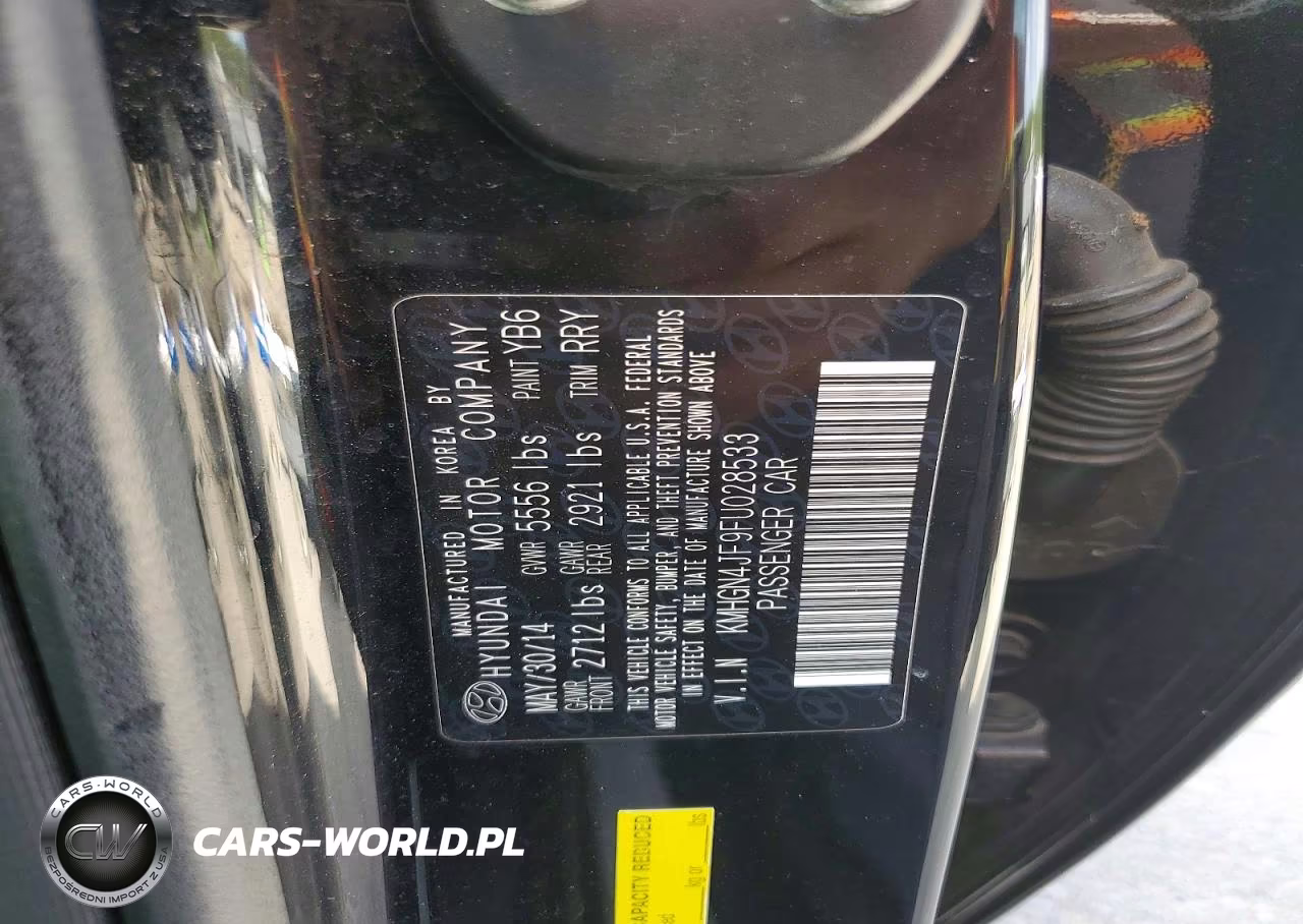 2015 Hyundai Genesis 5.0L VIN:KMHGN4JF9FU028533 - 12