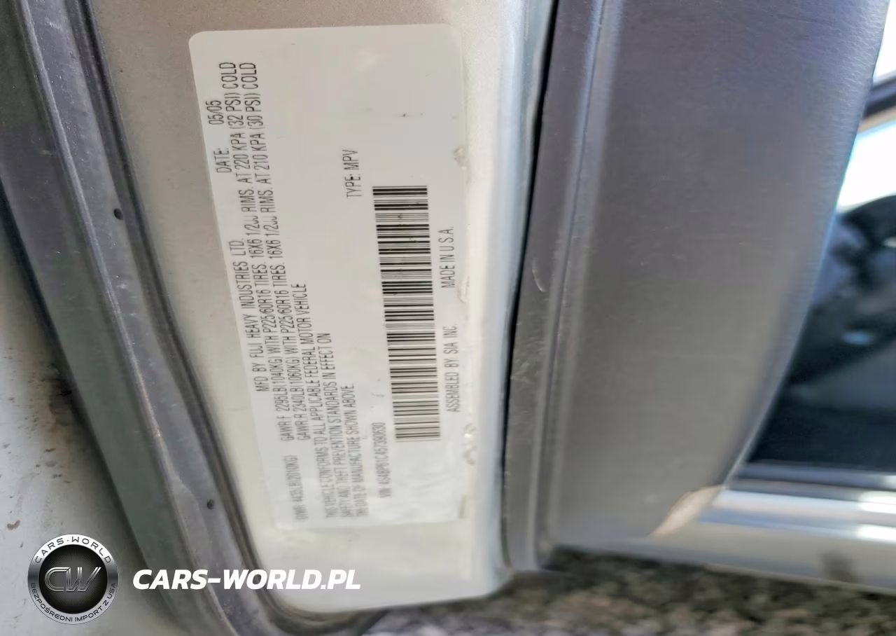 2005 Subaru Legacy Outback 2.5I VIN:4S4BP61C457390630 - 13