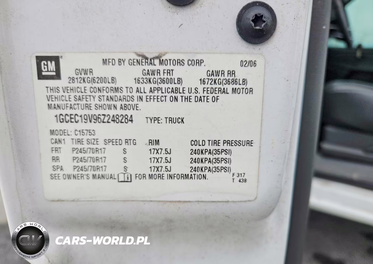 2006 Chevrolet Silverado C1500 VIN:1GCEC19V96Z248284 - 13