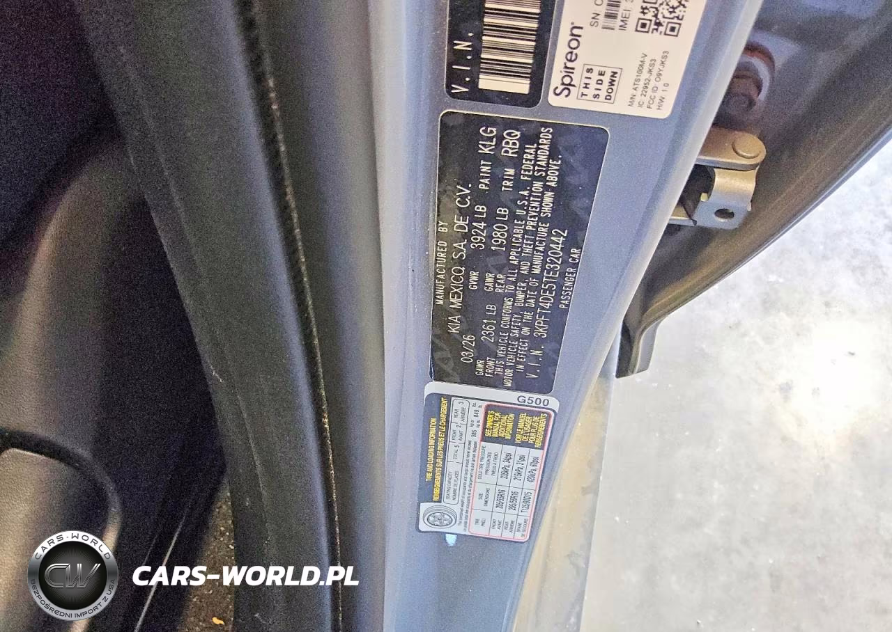 2026 Kia K4 Lxs VIN:3KPFT4DE5TE320442 - 12