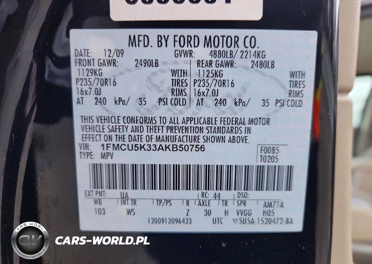 2010 Ford Escape Hybrid VIN:1FMCU5K33AKB50756 - 13