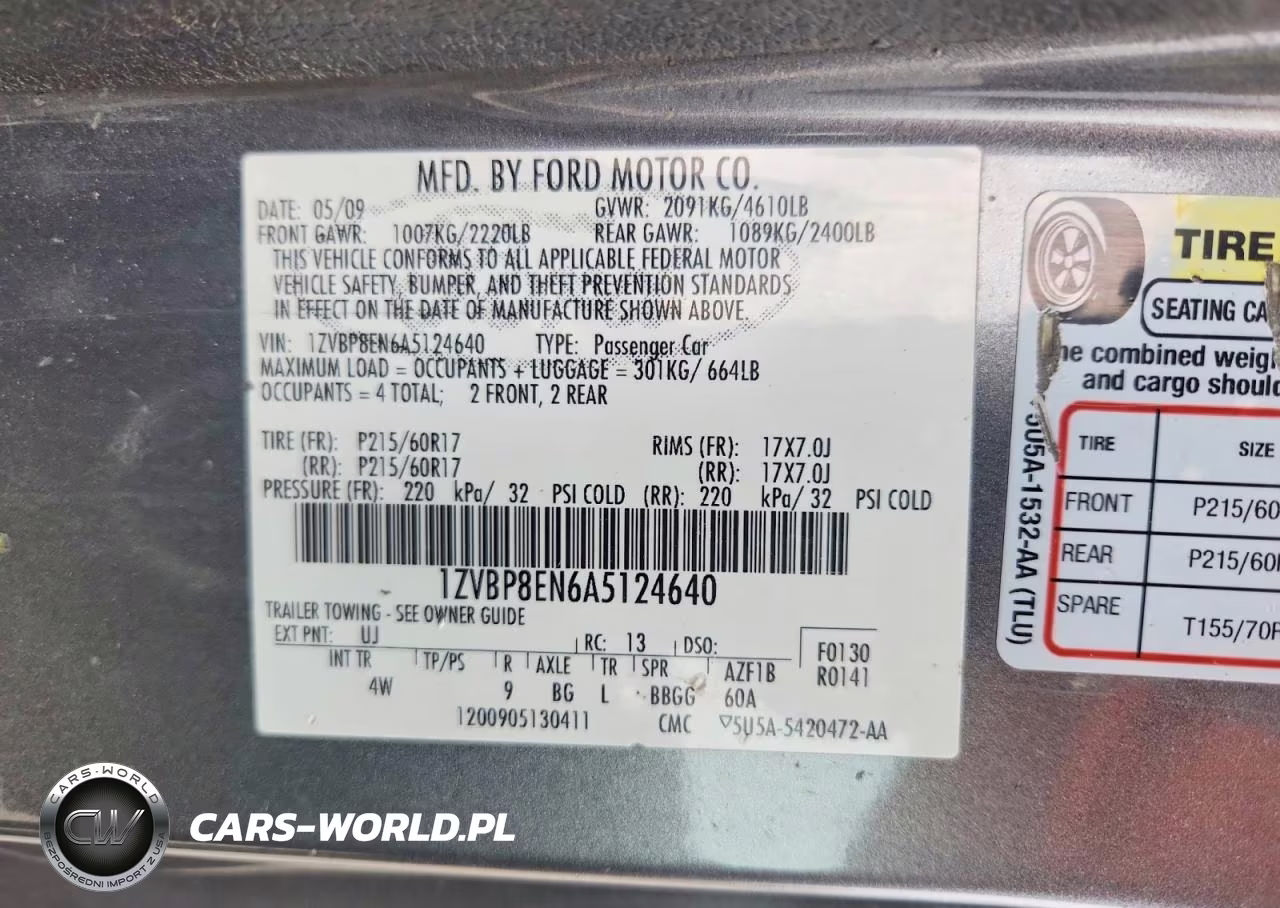 2010 Ford Mustang VIN:1ZVBP8EN6A5124640 - 12