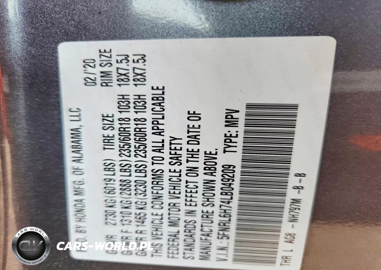 2020 Honda Odyssey Exl VIN:5FNRL6H74LB049209 - 14