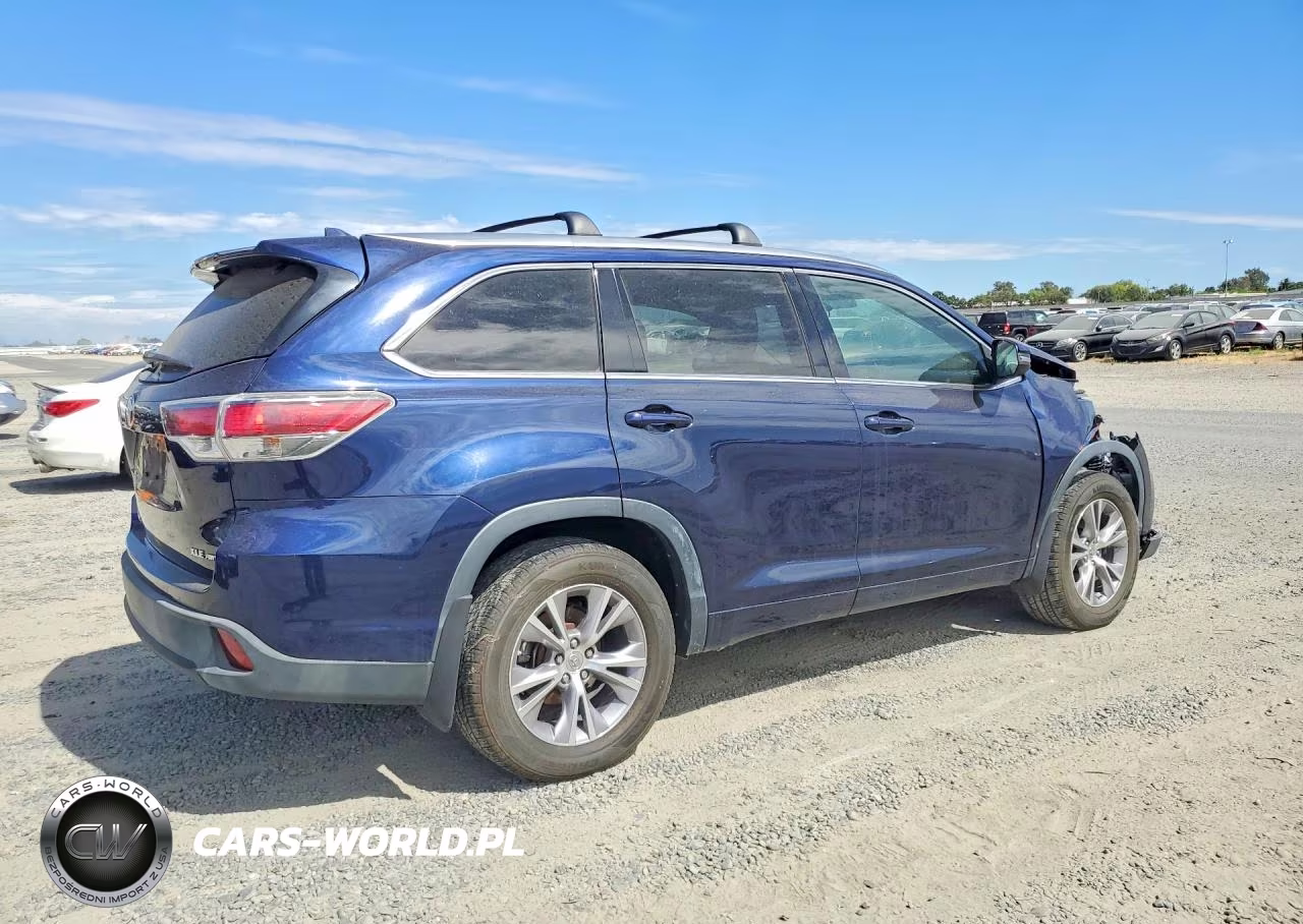 2015 Toyota Highlander Xle VIN:5TDJKRFH6FS104613 - 3