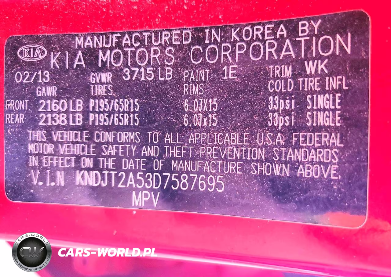 2013 Kia Soul Base VIN:KNDJT2A53D7587695 - 12