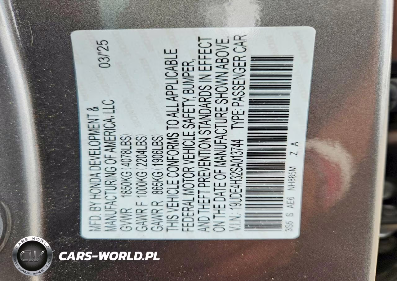 2025 Acura Integra A-Spec VIN:19UDE4H32SA013744 - 12