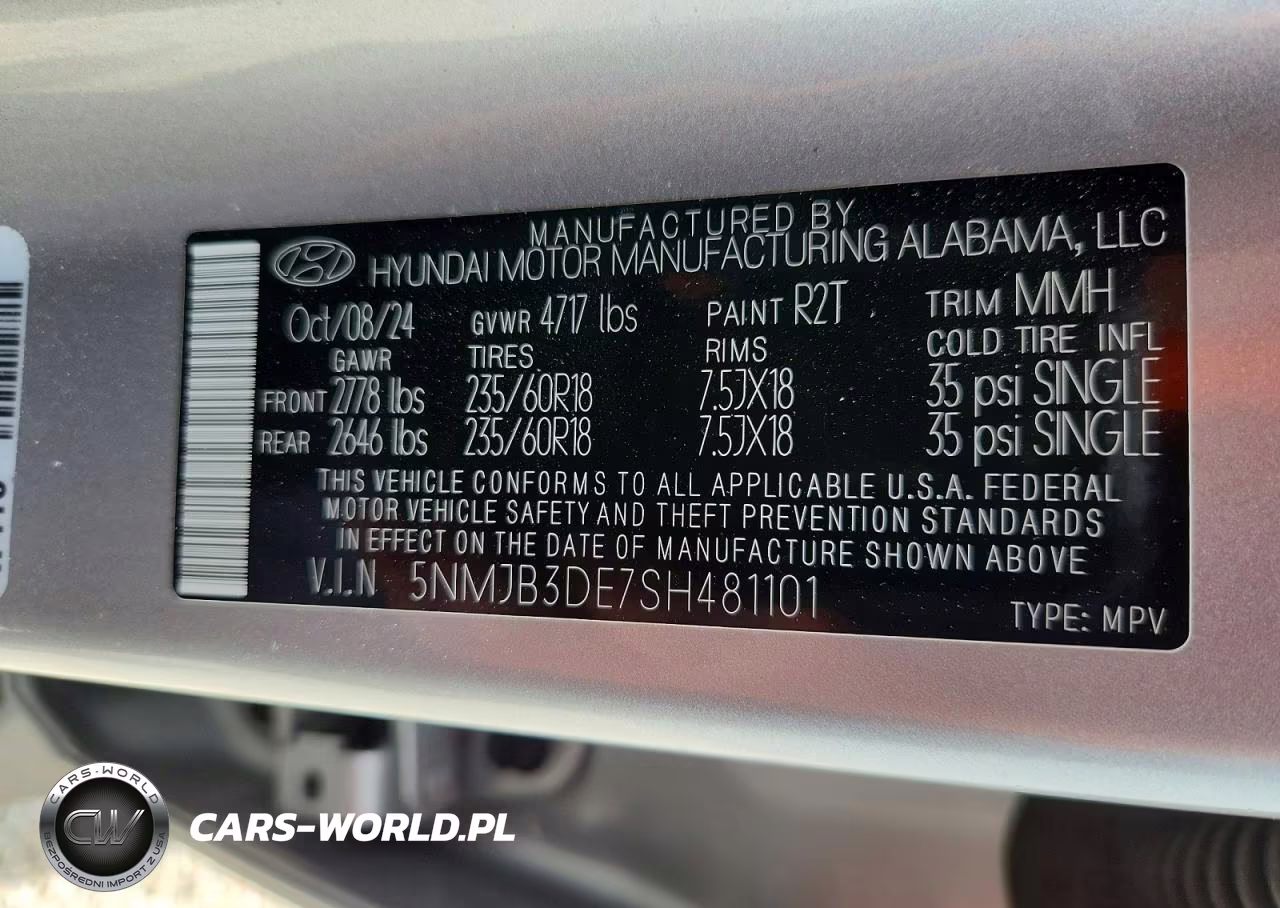 2025 Hyundai Tucson Sel VIN:5NMJB3DE7SH481101 - 13