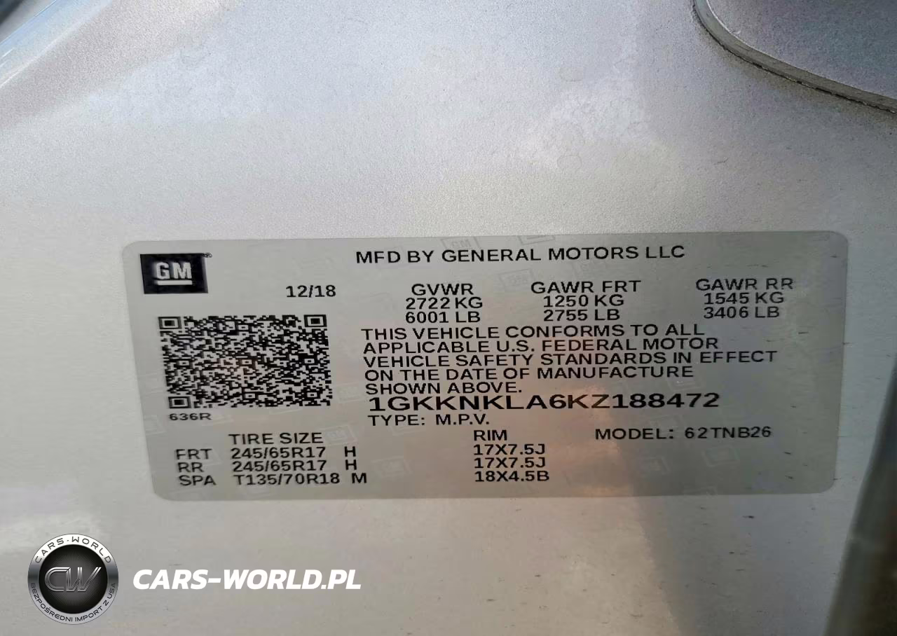 2019 GMC Acadia Sle VIN:1GKKNKLA6KZ188472 - 13