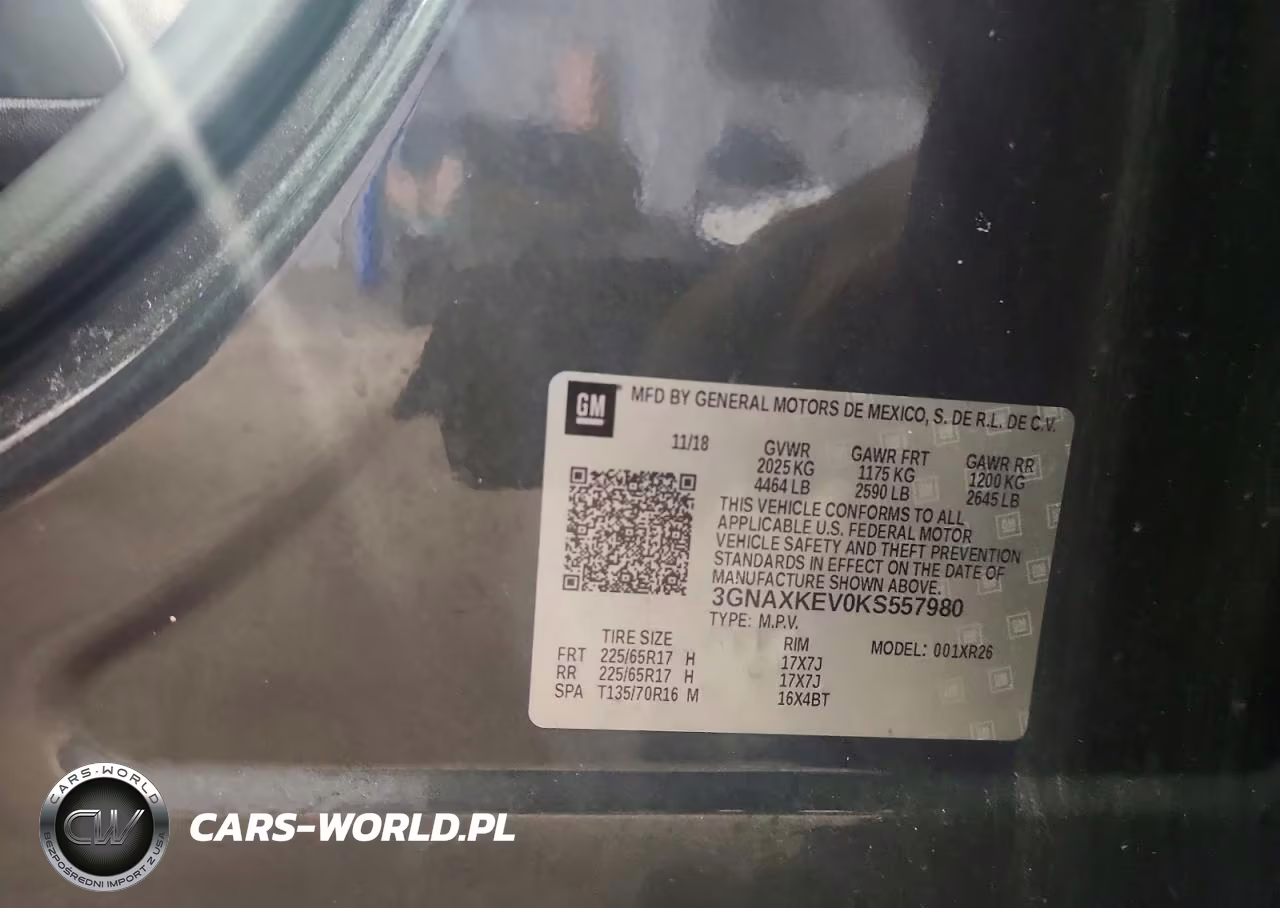 2019 Chevrolet Equinox Lt VIN:3GNAXKEV0KS557980 - 13