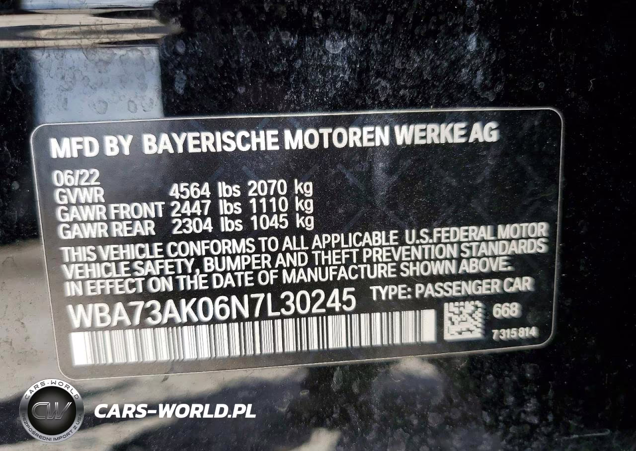 2022 BMW 228Xi VIN:WBA73AK06N7L30245 - 12