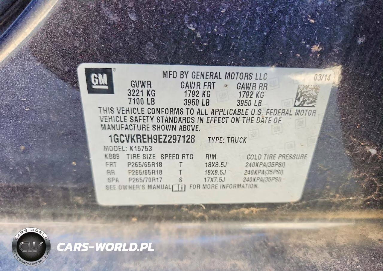 2014 Chevrolet Silverado K1500 Lt VIN:1GCVKREH9EZ297128 - 12