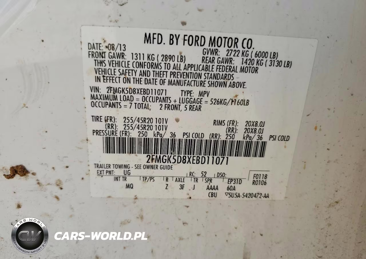 2014 Ford Flex Limited VIN:2FMGK5D8XEBD11071 - 12