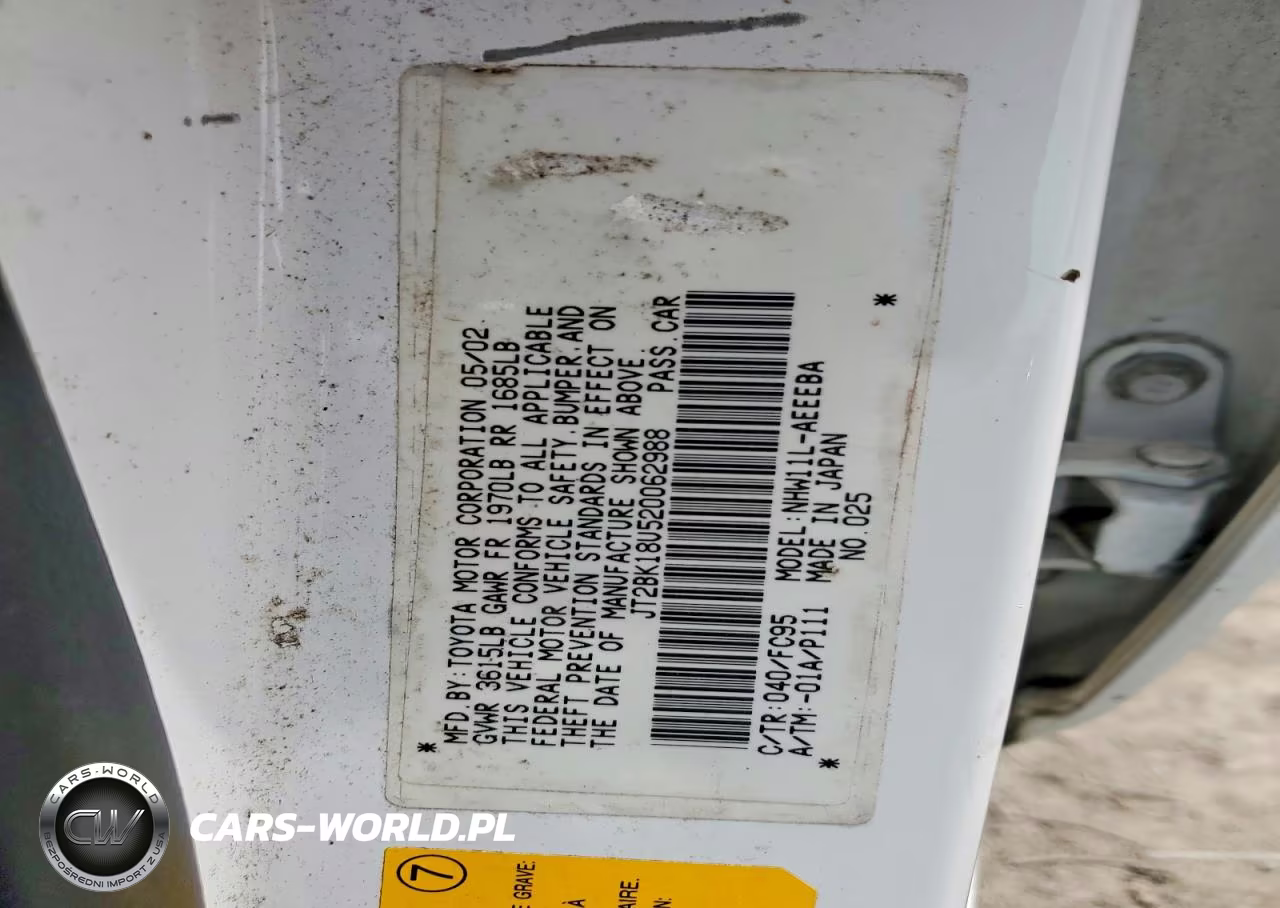 2002 Toyota Prius Base VIN:JT2BK18U520062988 - 12