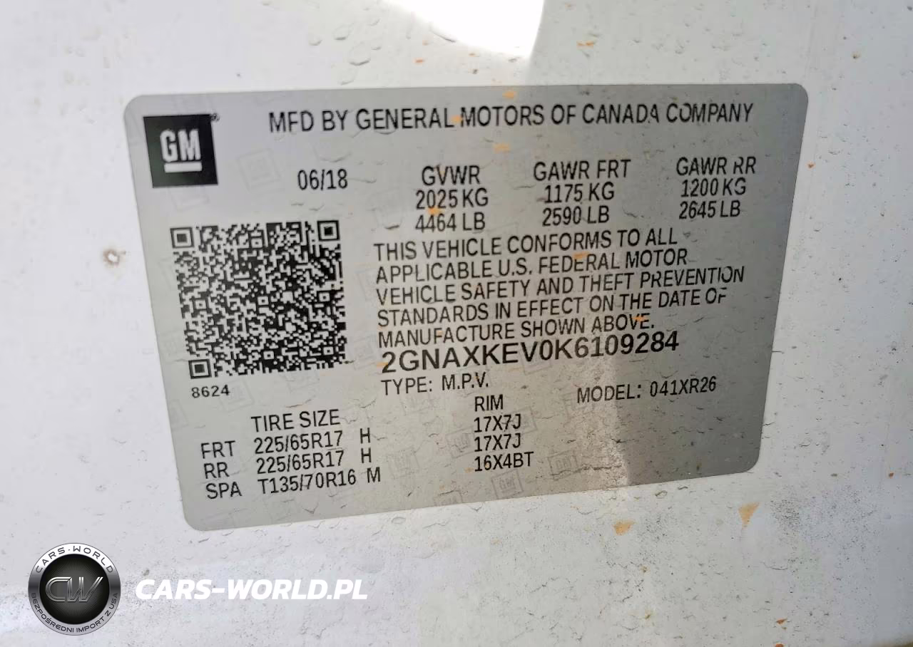 2019 Chevrolet Equinox Lt VIN:2GNAXKEV0K6109284 - 14