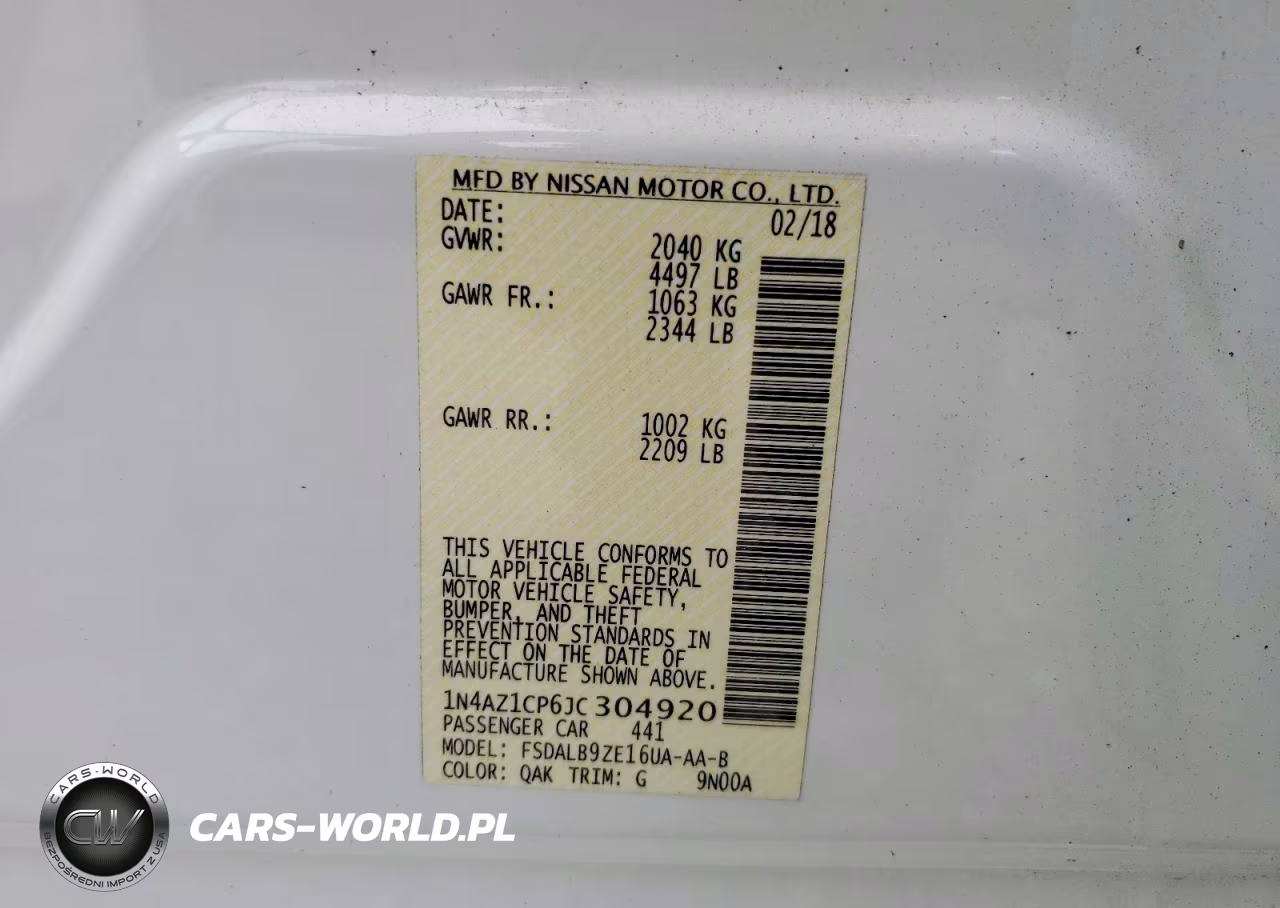 2018 Nissan Leaf S VIN:1N4AZ1CP6JC304920 - 13