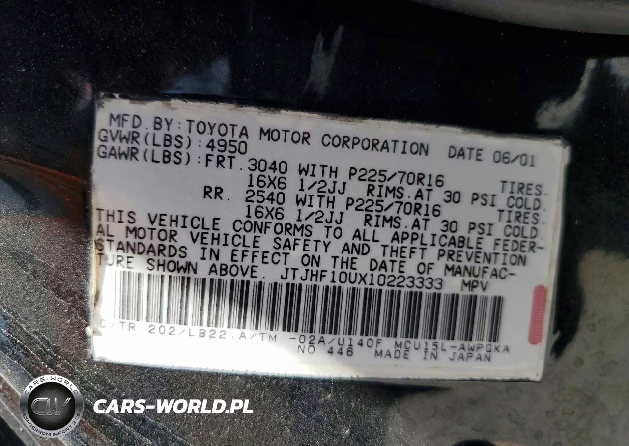 2001 Lexus Rx 300 VIN:JTJHF10UX10223333 - 13