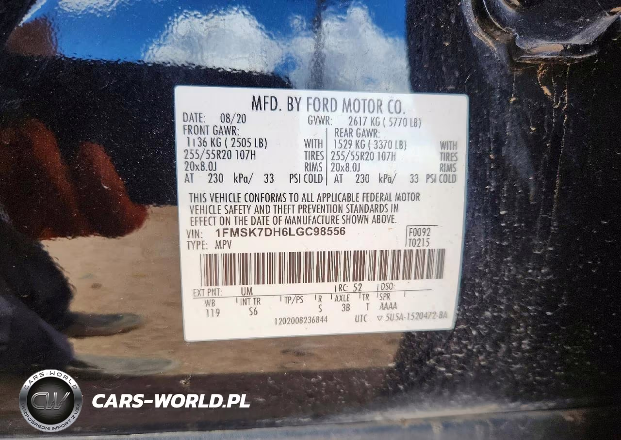 2020 Ford Explorer Xlt VIN:1FMSK7DH6LGC98556 - 13