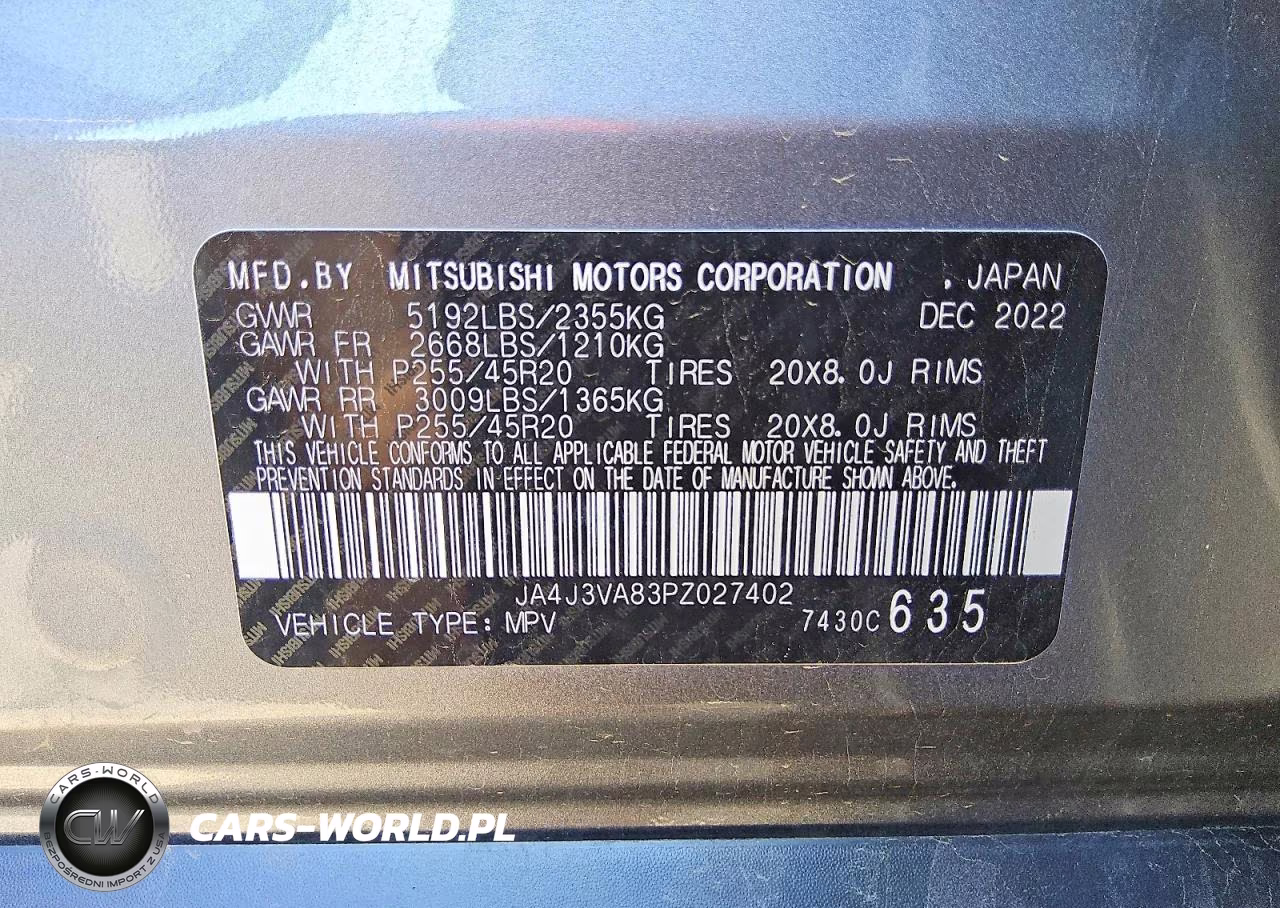 2023 Mitsubishi Outlander Sel VIN:JA4J3VA83PZ027402 - 13