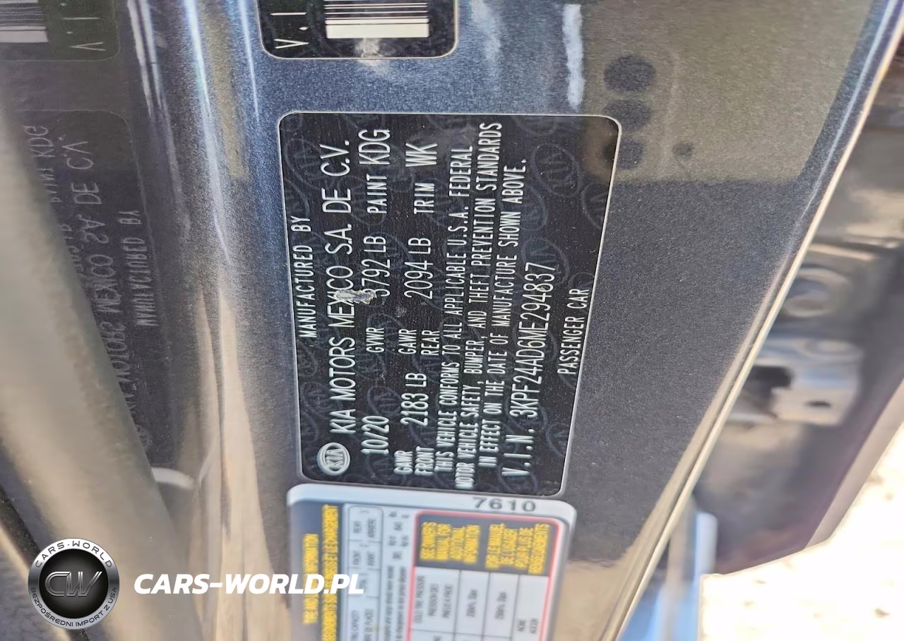 2021 Kia Forte Lxs VIN:3KPF24AD6ME294837 - 12