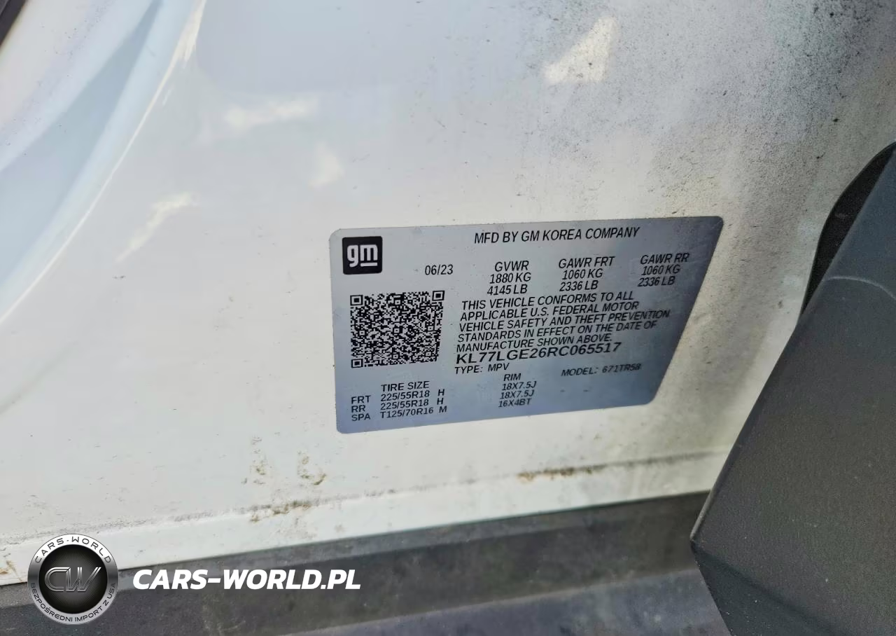 2024 Chevrolet Trax 1Rs VIN:KL77LGE26RC065517 - 12