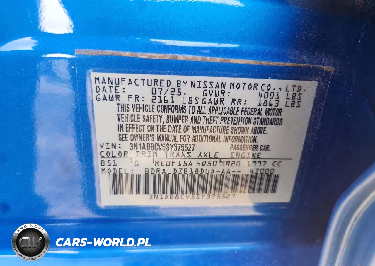 2025 Nissan Sentra Sv VIN:3N1AB8CV5SY375527 - 12