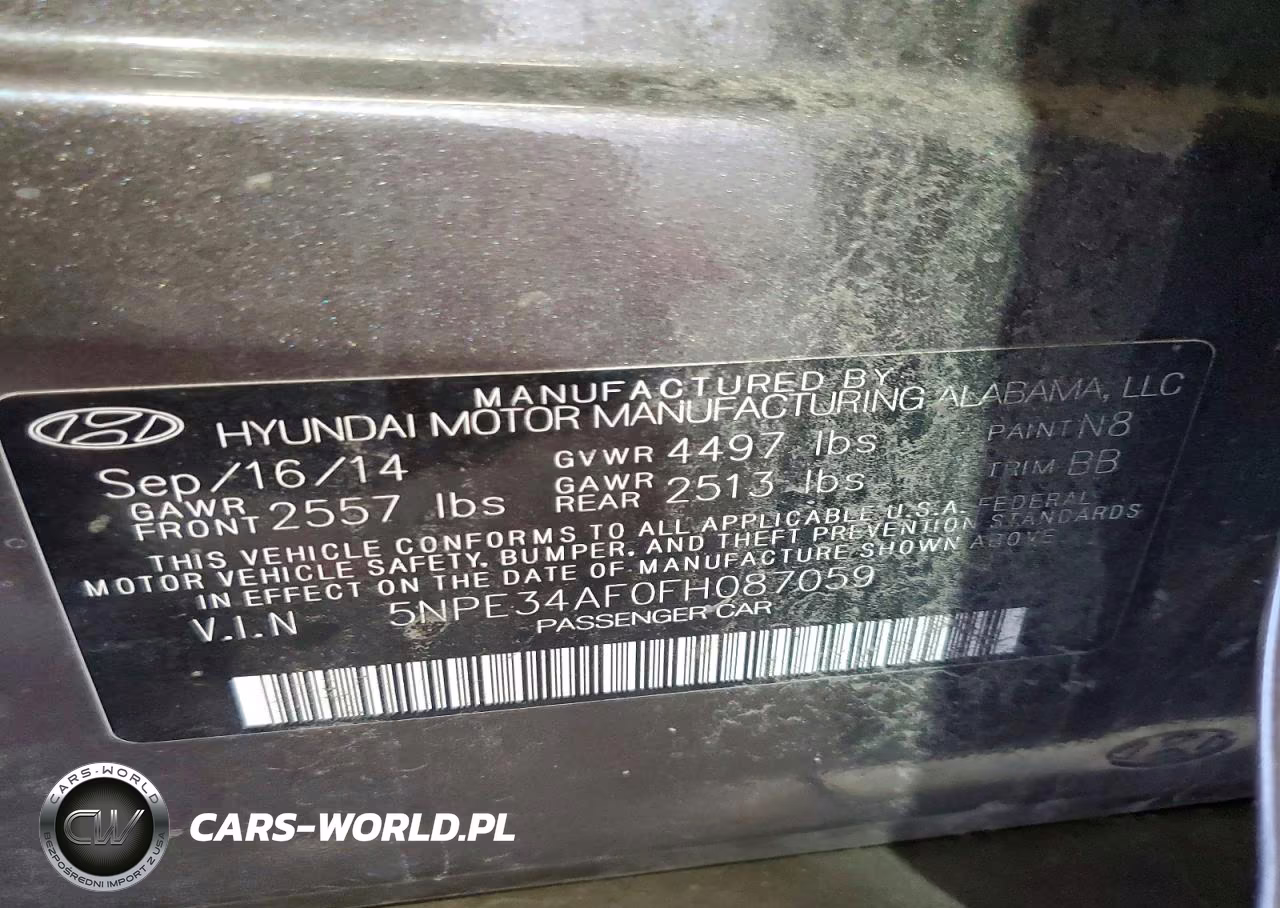 2015 Hyundai Sonata Sport VIN:5NPE34AF0FH087059 - 12
