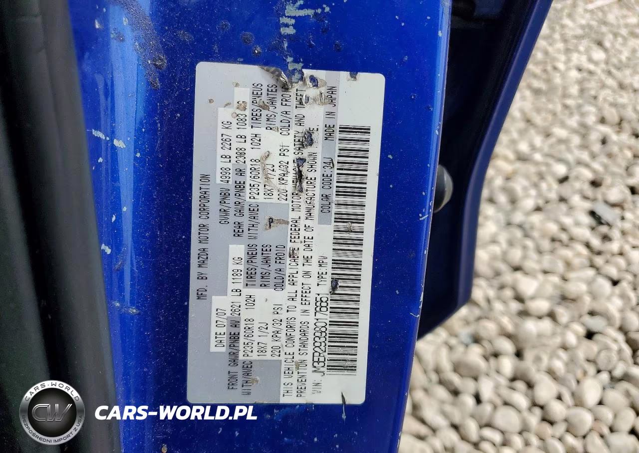 2008 Mazda Cx-7 VIN:JM3ER293980176651 - 12
