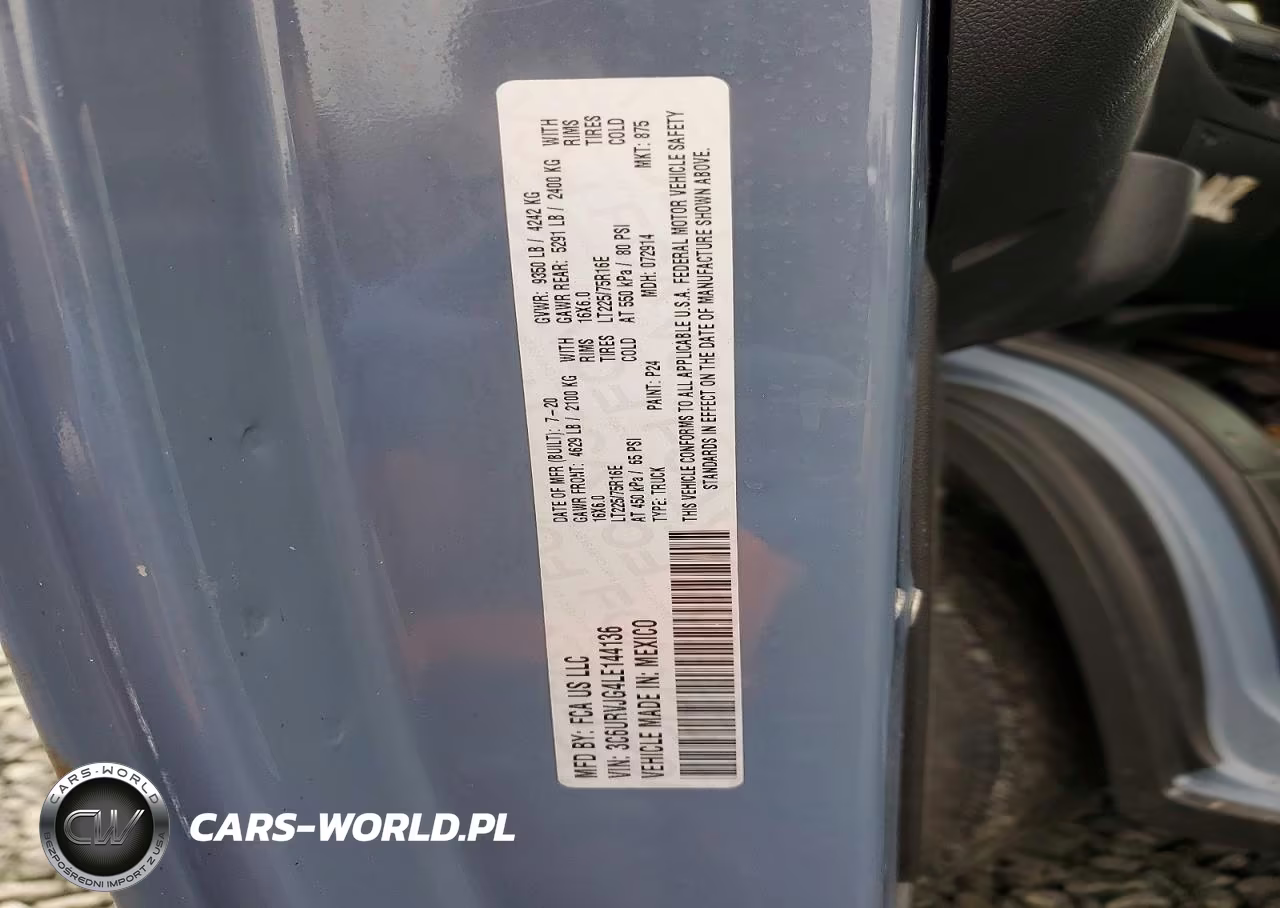 2020 Ram Promaster 3500 Delivery Van VIN:3C6URVJG4LE144136 - 13
