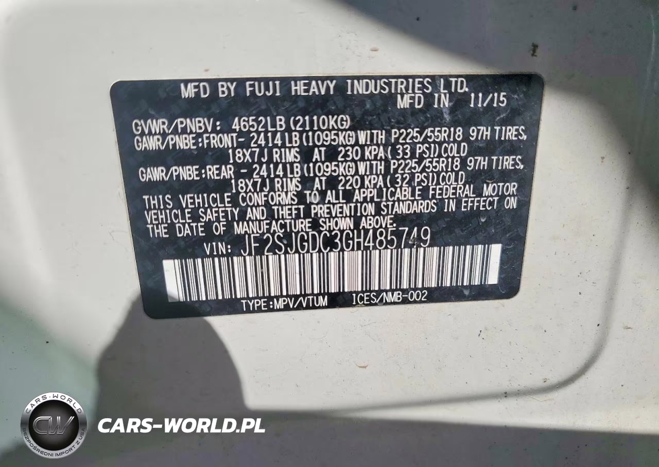 2016 Subaru Forester 2.0Xt Premium VIN:JF2SJGDC3GH485749 - 14