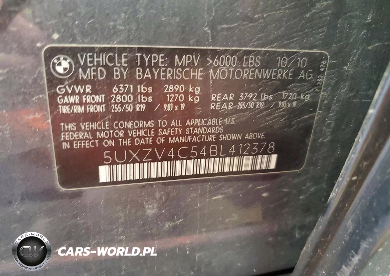 2011 BMW X5 xDrive35I VIN:5UXZV4C54BL412378 - 13