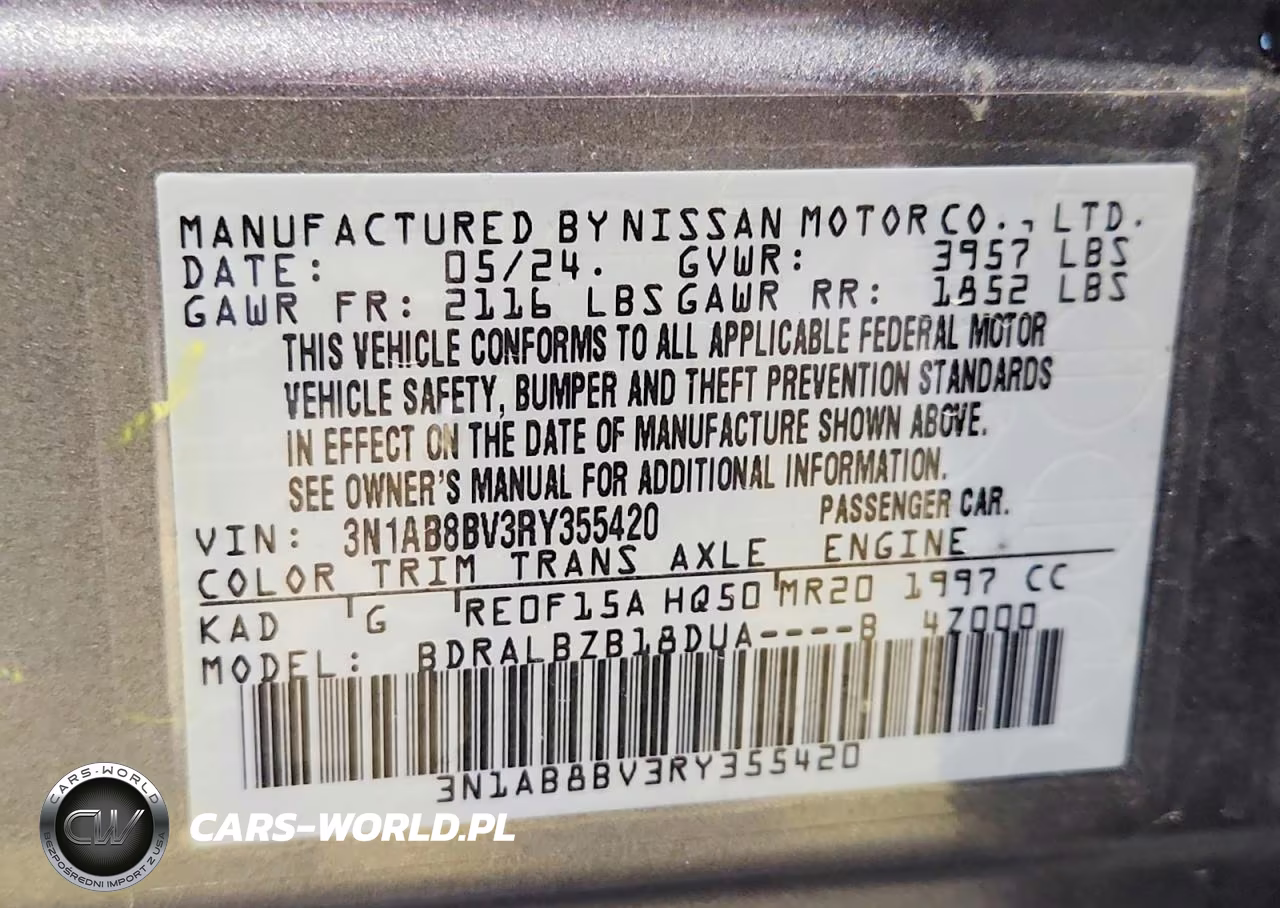 2024 Nissan Sentra S VIN:3N1AB8BV3RY355420 - 12