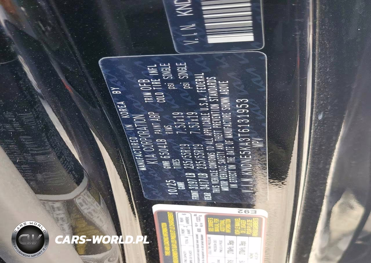 2026 Kia Carnival Hybrid Sx VIN:KNDNE5KA3T6131953 - 12