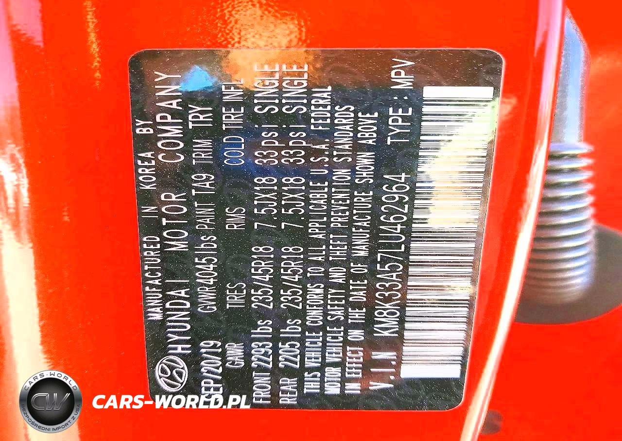 2020 Hyundai Kona Limited VIN:KM8K33A57LU462964 - 13