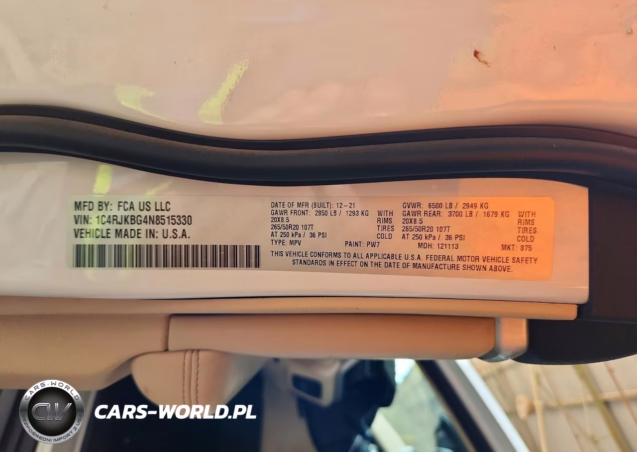 2022 Jeep Grand Cherokee L Limited VIN:1C4RJKBG4N8515330 - 13