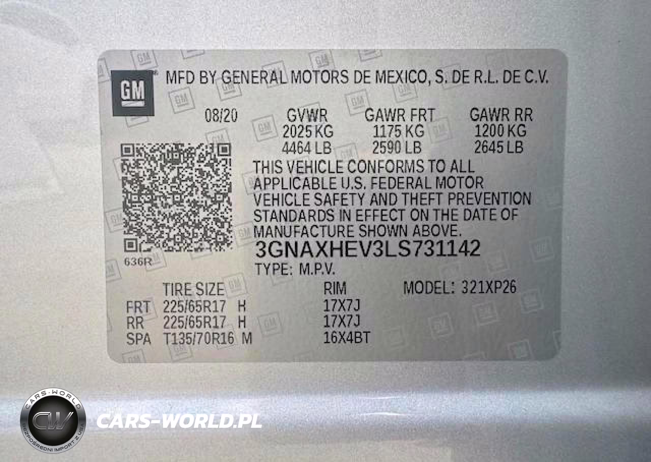 2020 Chevrolet Equinox Ls VIN:3GNAXHEV3LS731142 - 15