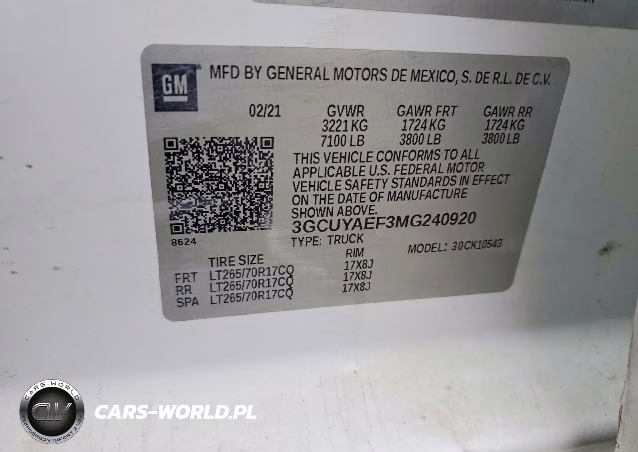 2021 Chevrolet Silverado K1500 VIN:3GCUYAEF3MG240920 - 12