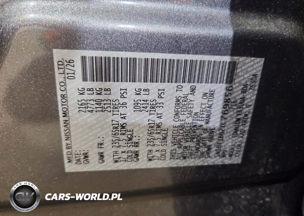 2026 Nissan Rogue Sv VIN:5N1BT3BB2TC769856 - 14