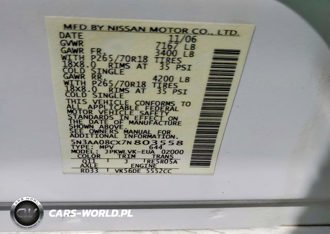 2007 Infiniti Qx56 Base VIN:5N3AA08CX7N803558 - 26