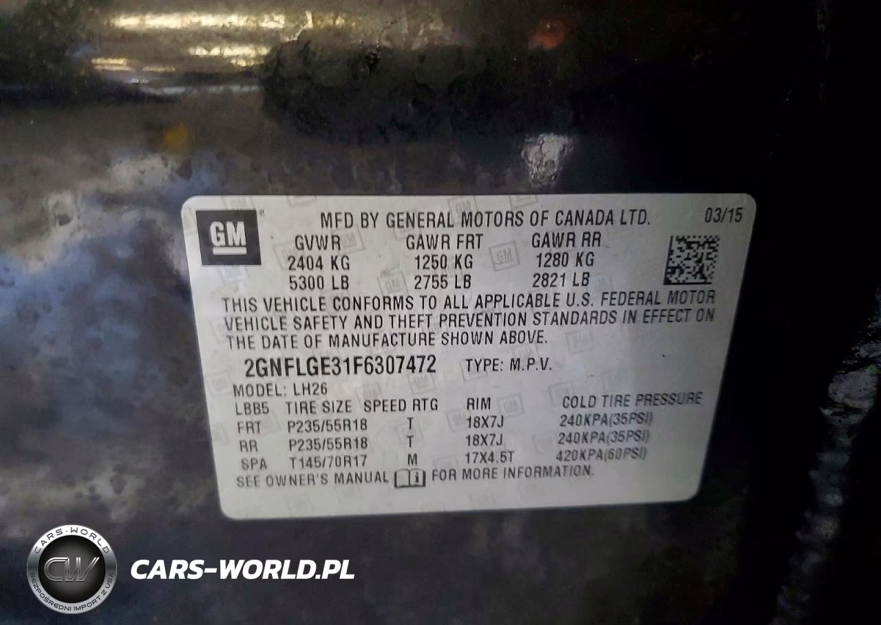 2015 Chevrolet Equinox Lt VIN:2GNFLGE31F6307472 - 26