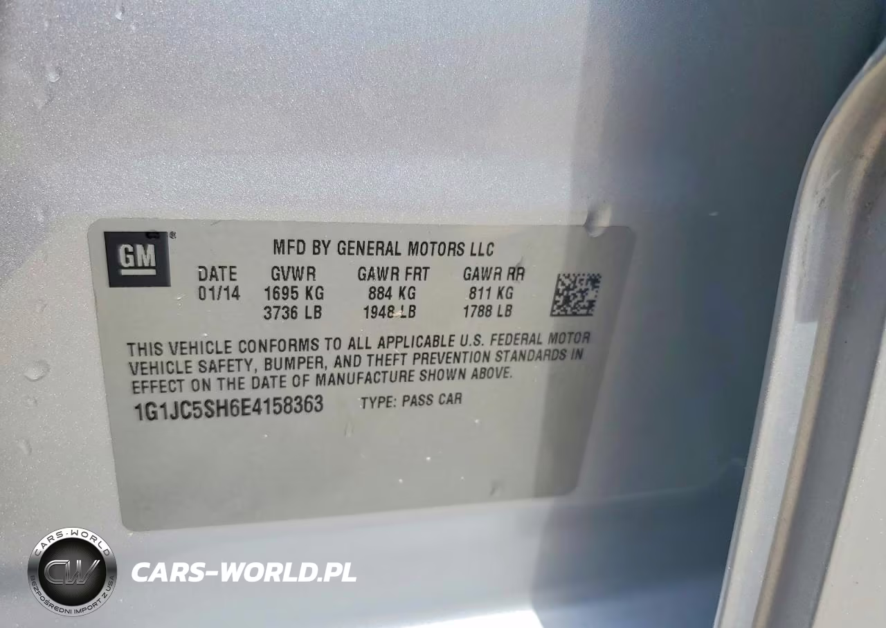 2014 Chevrolet Sonic Lt VIN:1G1JC5SH6E4158363 - 12