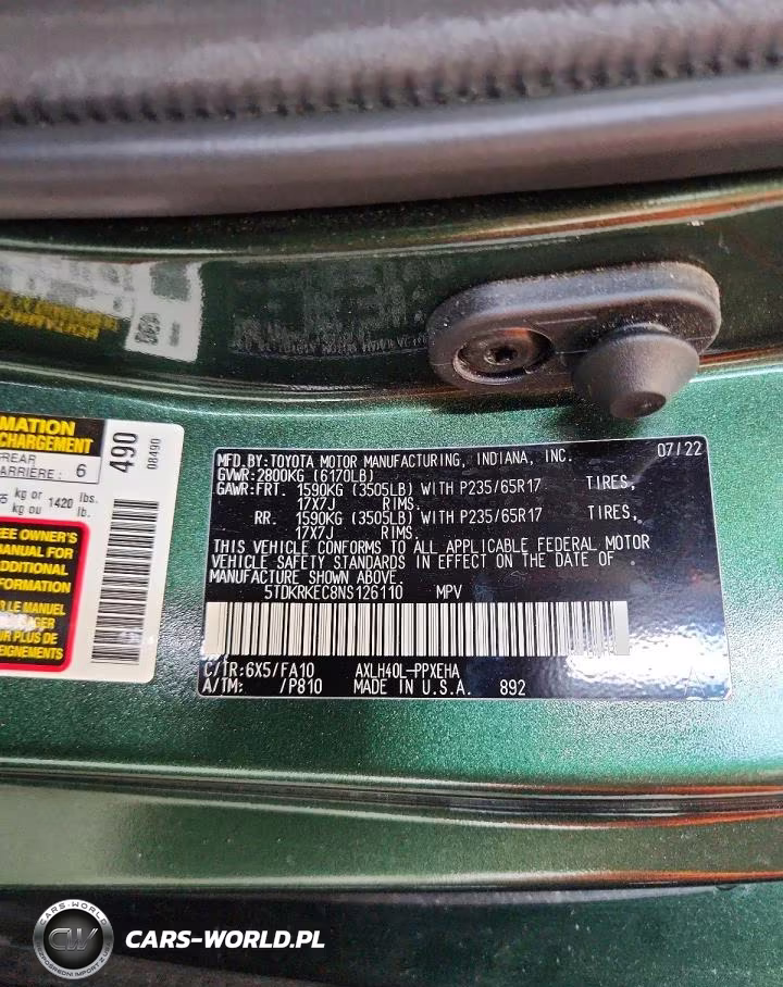 2022 Toyota Sienna Le VIN:5TDKRKEC8NS126110 - 13