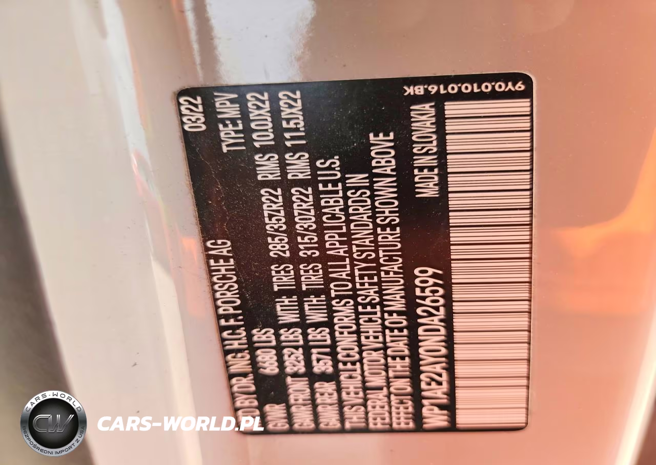 2022 Porsche Cayenne E-Hybrid VIN:WP1AE2AY0NDA26599 - 13