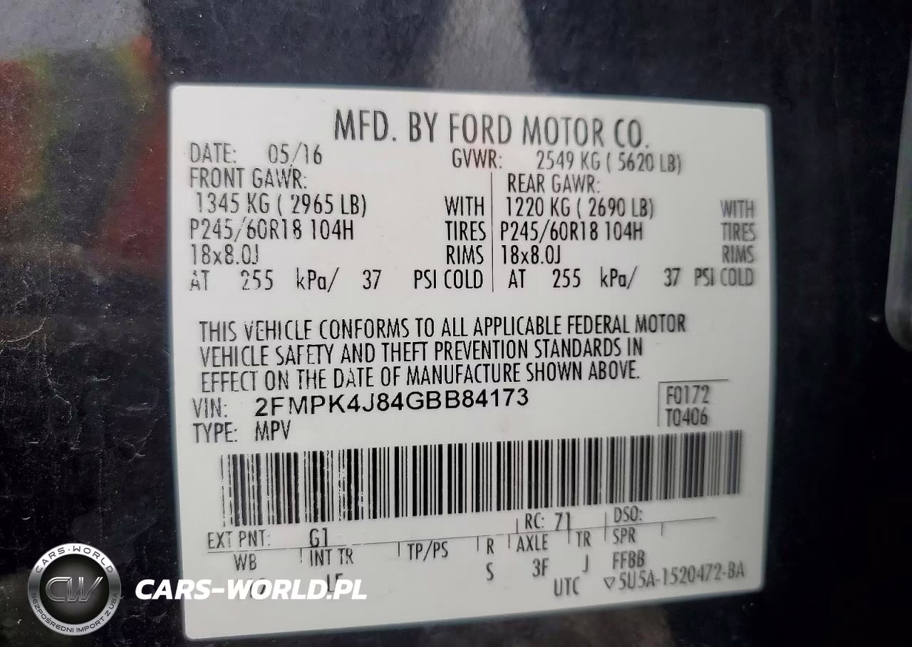 2016 Ford Edge Sel VIN:2FMPK4J84GBB84173 - 14