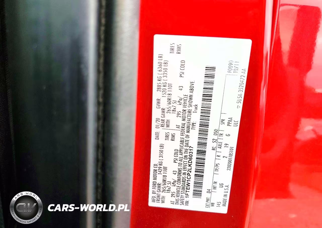 FORD F-150 VIN:1FTEW1CP2LKD60317 - 12